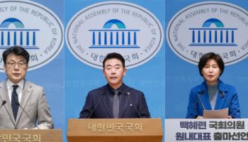 與 원내대표 선거 4파전…옅은 계파색 속 결선투표 가능성