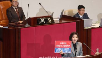 "대통령 외교 중 비리 생중계 두려웠나"…국힘, 법사위 일방취소 규탄