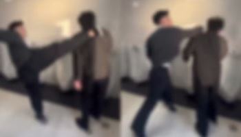 화장실에 몰아넣고 '퍽'…환호 속 '학폭 영상' 1억 뷰 발칵