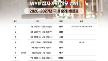 세계청년대회 십자가·성모 성화, 1월부터 전국 순례