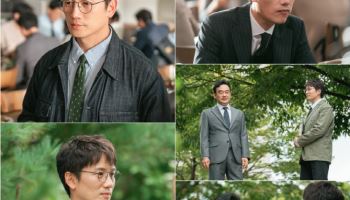 '판사 이한영' 지성vs박희순, 탐색전 시작…싸늘한 분위기