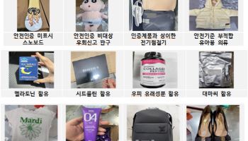 관세청, 불법·불량 겨울철 생활용품 41만점 적발