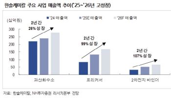 한솔케미칼, 반도체·2차전지 동반 업사이클에 사상 최대 실적 기대-NH