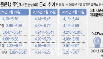 5대銀 주담대, 9개월만에 3%대 진입…지각 하락에 '이자장사' 비판