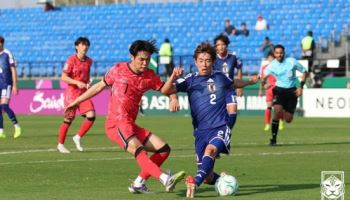 이민성호, 2살 어린 일본에 0-1 석패...U-23 아시안컵 결승행 무산
