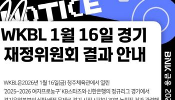 '초유의 심판 미배정' 김영만 경기운영본부장, 자격정지 1개월