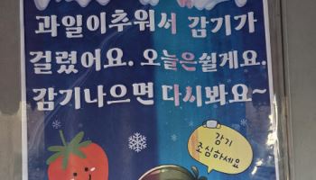 과일도 감기걸린 날…영하 20도, 거리서 버티는 사람들[르포]