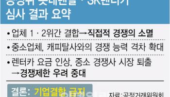 SK렌터카-롯데렌탈 M&A 불허…경쟁법 넘어 ‘中전기차’ 시장잠식 우려도 작용