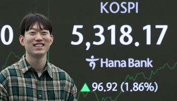 코스피, 장중 사상 첫 5300선 돌파
