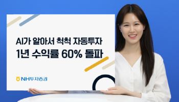 NH證, ‘퇴직연금 로보어드바이저’ 성과 두각…1년 수익률 60% 기록