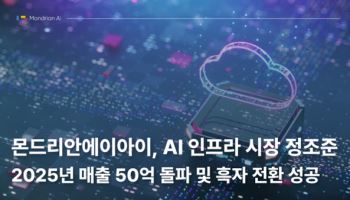 몬드리안에이아이, 2025년 흑자 전환 성공… ‘AI 클라우드’ 업고 2027년 상장 가속화