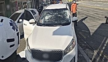 "운전 중 '미상 물체' 날아와"...조수석 50대 아내 숨져