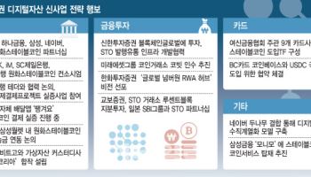 원화코인 결제·송금 나선 은행… STO·RWA로 투자영토 넓히는 증권