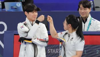 컬링 믹스더블 김선영-정영석, 에스토니아에 완승…5연패 뒤 2연승