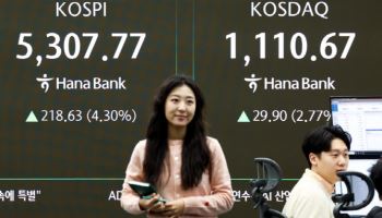 코스피, 3거래일 만에 5300선 탈환…삼전·하닉 5%대 강세