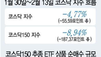 코스닥 조정에도 ETF엔 뭉칫돈…개미 매수, 반등 동력 될까