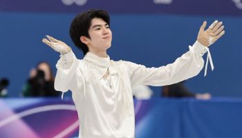'아! 점프 실수만 아니었다면' 차준환, 273.92점 최종 4위...개인 최고 성적
