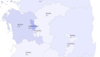 2년 연속 가장 우울한 지역은 '세종특별시'