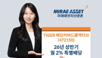 TIGER 배당커버드콜액티브, 상반기 월 2% 특별배당 실시
