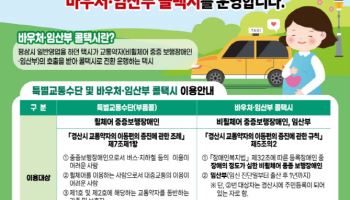 경산시, 3월부터 교통약자 바우처·임산부 콜택시 운영