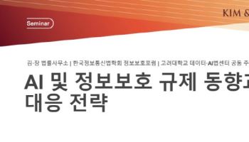 김앤장, 25일 'AI 및 정보보호 규제 동향과 대응 전략' 세미나 개최