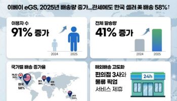 높아진 관세부담에도…K셀러 美역직구 배송량 58% 확대