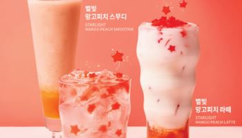 더본 빽다방, 망고·피치 풍미담은 라떼·스무디·에이드 3종
