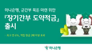 하나은행, 군 장기간부 도약적금 출시…최고 연 6% 금리