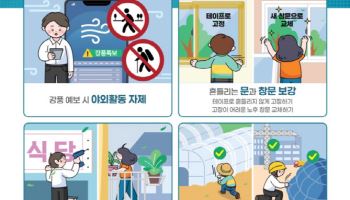행안부, 강풍 취약시설물 안전점검…99% 조치완료