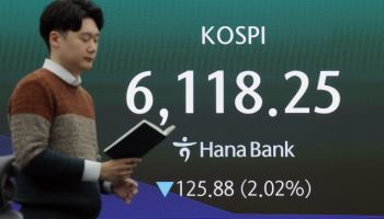 '이란 공습' 영향에 코스피 하락세…삼성전자·SK하이닉스 2%↓