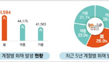 소방청, 봄철 화재예방대책 가동…"재산피해 사계절 중 1위"