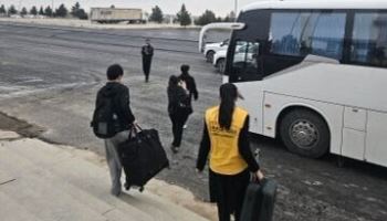 포성 뒤로하고…이란 체류 국민 23명, 투르크메니스탄 도착