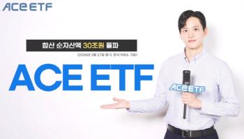 한투운용, ACE ETF 순자산 30조 돌파…5개월 만에 50%↑