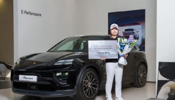 KLPGA 상금왕 홍정민 프로, 포르쉐 마칸4 일렉트릭 후원받아
