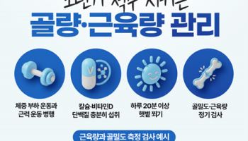 “노년기 골량·근육량 함께 관리해야 척추가 바로 선다”