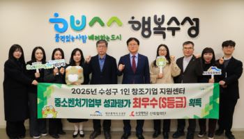 대구 수성구 1인 창조기업 지원센터 ‘최우수’ 획득