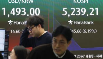 국제유가 100달러 ‘쇼크’…환율, 1490원대로 급등 출발