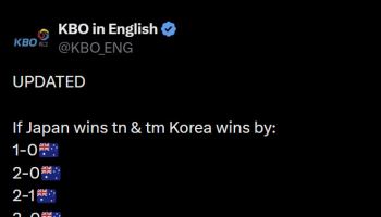 대만이 한국-호주 타자들 응원하는 이유...대량득점시 어부지리