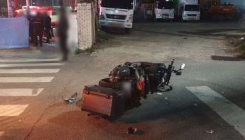 오토바이 2대 충돌..40대 운전자 사망