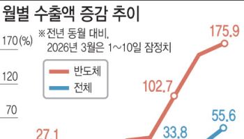 열흘 수출액 역대 최대…반도세 176%↑