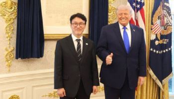 金총리, 트럼프 대통령 '깜짝 회동'...대미투자특별법 논의 가능성