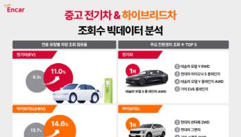 유가 오르자 전기차 찾는다…중고차 시장도 친환경차 관심 급증