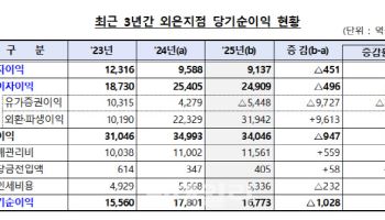 외국은행 국내지점 작년 순이익 5.8% 감소…고환율 여파