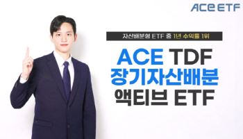 ACE TDF장기자산배분액티브, 자산배분형 ETF 중 1년 수익률 1위