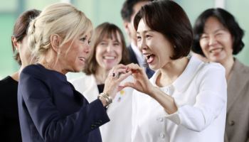 케데헌 '호랑이'로 한국·프랑스 영부인 '한마음'