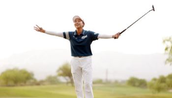 강풍 견딘 김효주, 공동 2위…LPGA 3연승 도전 이어간다