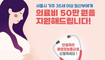 서울시, 35세 이상 임산부 의료비 최대 50만원 지원 확대한다