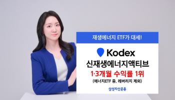KODEX 신재생에너지액티브, 에너지 ETF 중 1·3개월 수익률 1위