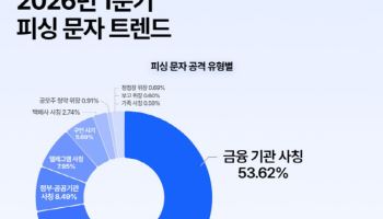 안랩 "피싱문자 절반 이상이 금융기관 사칭"