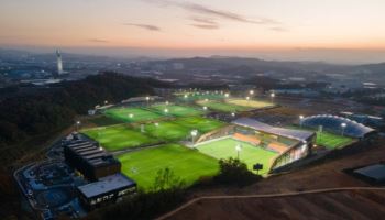 동부건설, 천안 축구특화 복합시설 '코리아풋볼파크' 준공